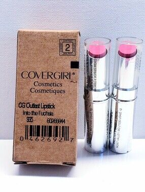 Covergirl Outlast Longwear + Moisture Lipstick, # 935 INTO THE FUCHSIA (2 pcs)